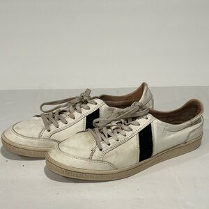 SAWA American Rhino Unisex White Leather Low Top Sneakers EUR Size 40